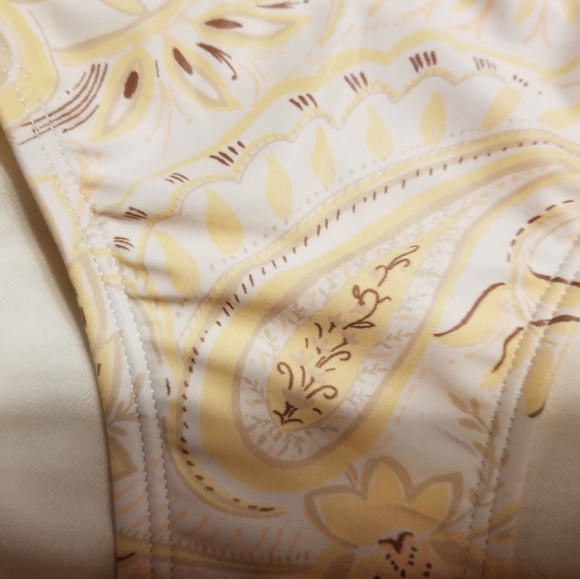 NWT PAISLEY PRINT BIKINI BOTTOM SWIM HIGH WAISTED MEDIUM COVERAGE. cute - Picture 2 of 7
